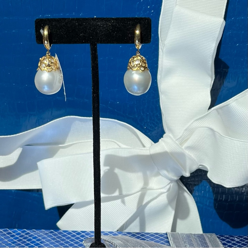 South Sea pearl earrings
